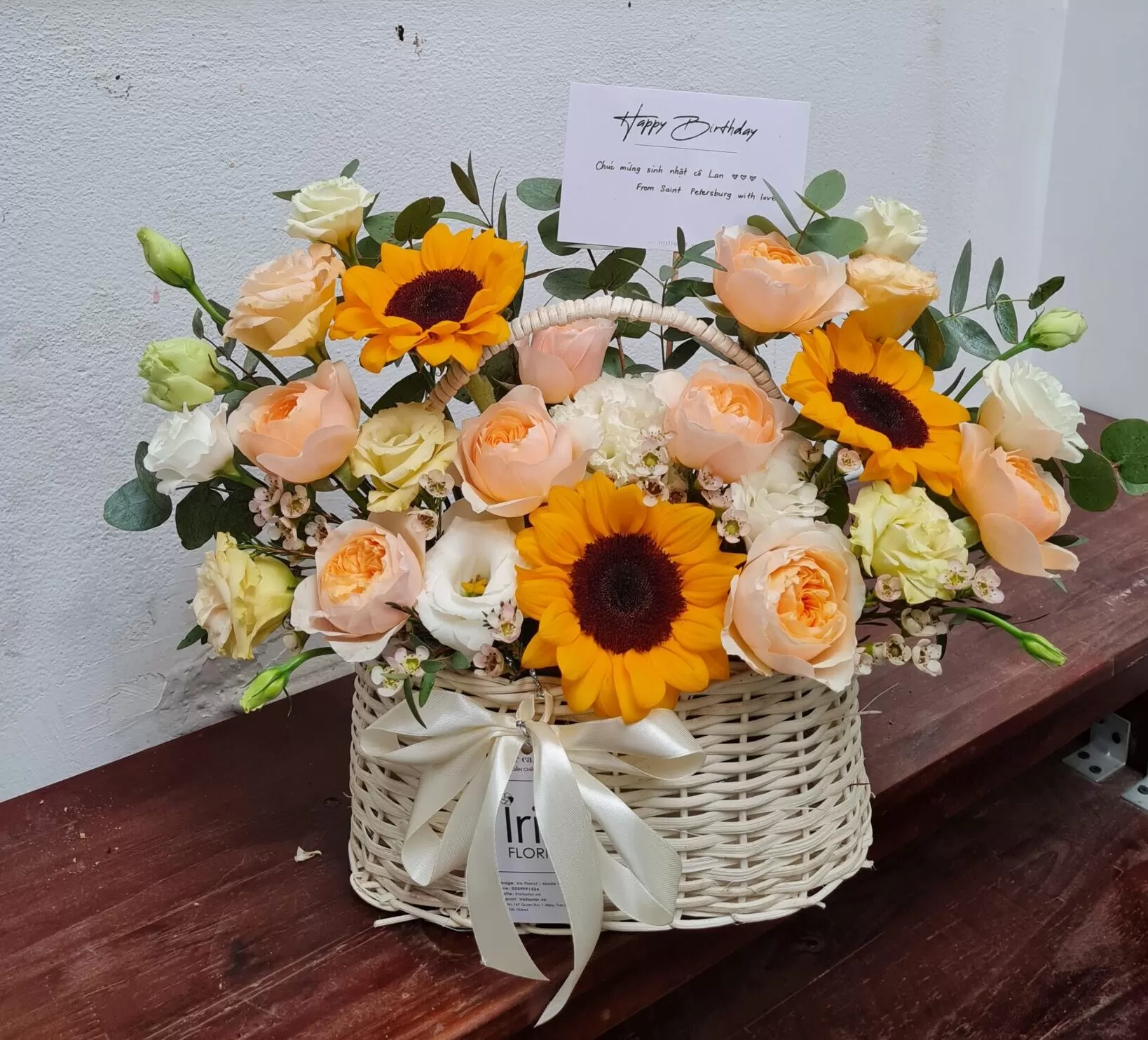 Giỏ hoa Hướng dương